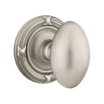 Emtek Egg Door Knob with Ribbon and Reed Rose by Emtek
