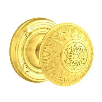 Emtek Lancaster Knob with Ribbon and Reed Rose by Emtek