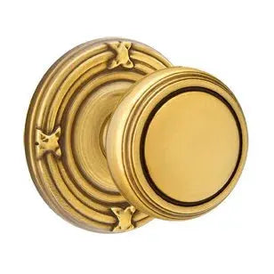 Emtek Norwich Door Knob with Ribbon and Reed Rose by Emtek
