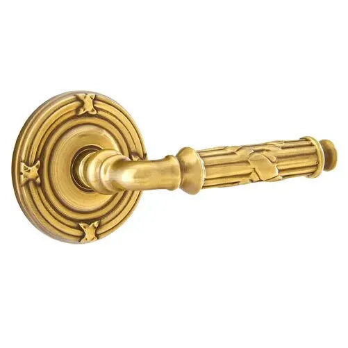Emtek Ribbon and Reed Lever with Ribbon and Reed Rose by Emtek