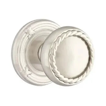 Emtek Rope Knob with Ribbon and Reed Rose by Emtek
