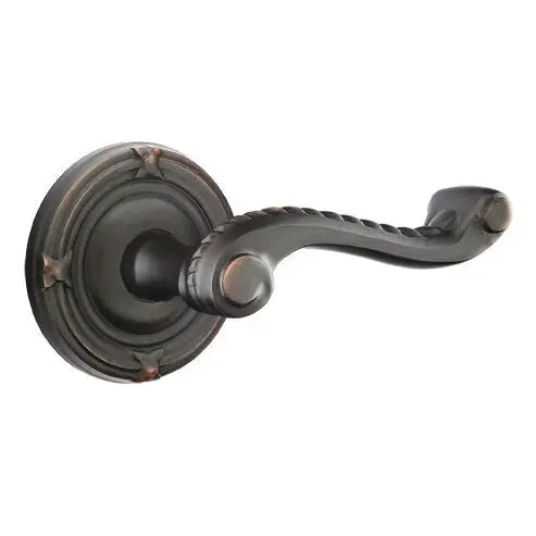 Emtek Rope Lever with Ribbon and Reed Rose by Emtek