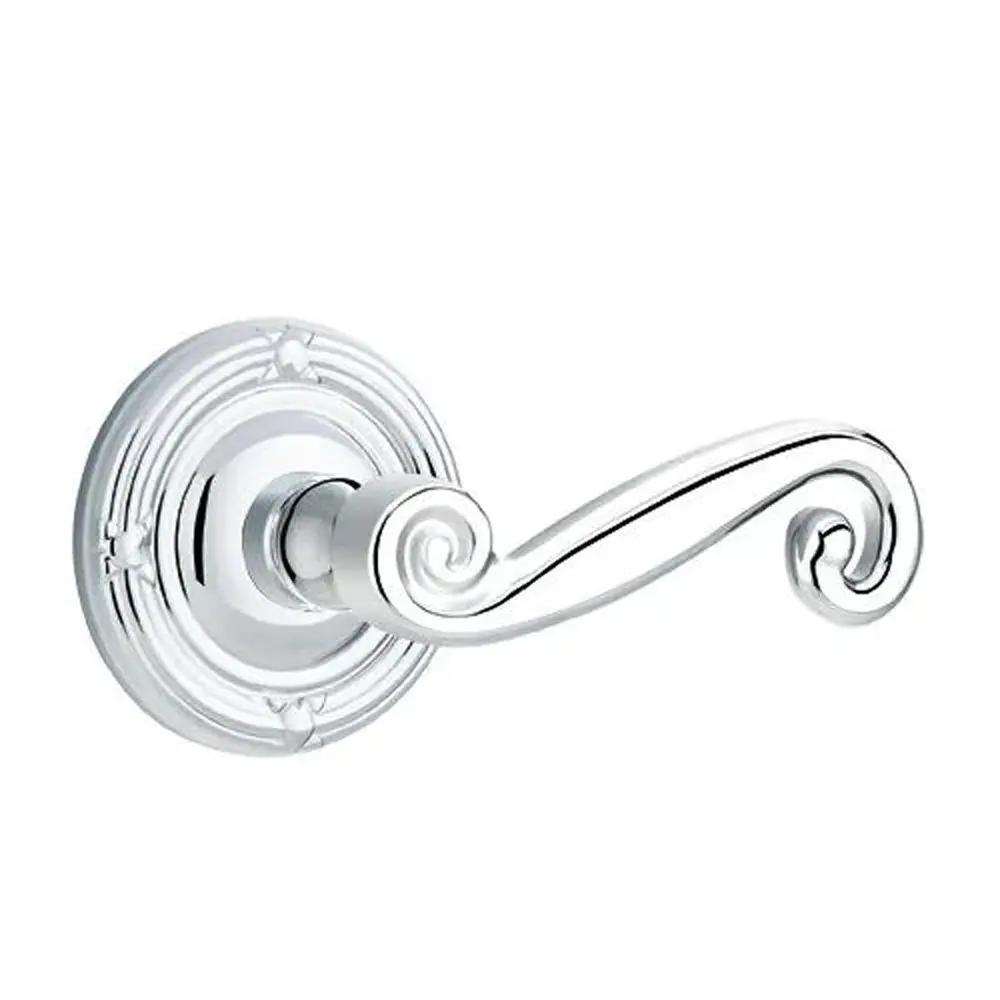 Emtek Rustic Door Lever with Ribbon and Reed Rose by Emtek