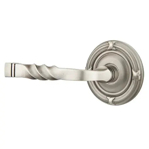 Emtek Sante Fe Lever with Ribbon and Reed Rose by Emtek