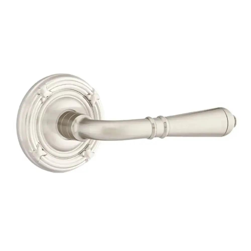 Emtek Turino Door Lever with Ribbon and Reed Rose by Emtek