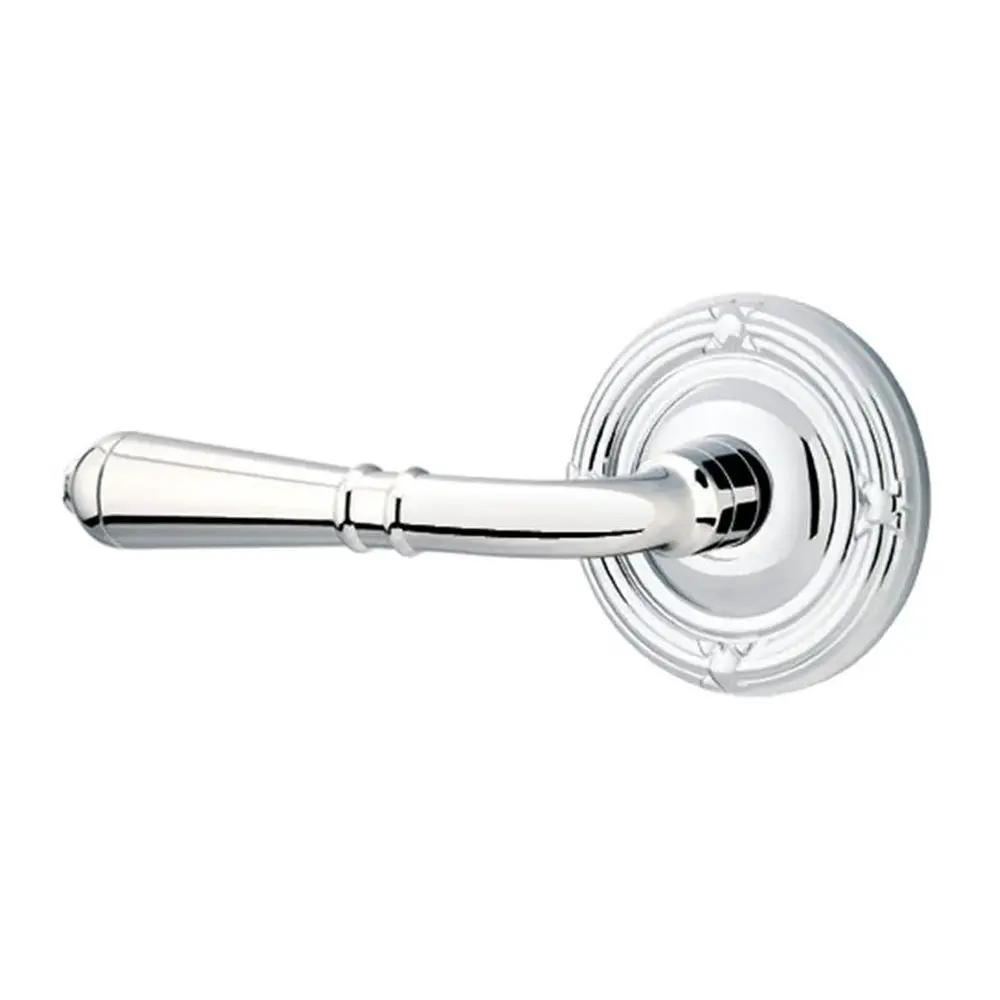 Emtek Turino Door Lever with Ribbon and Reed Rose by Emtek