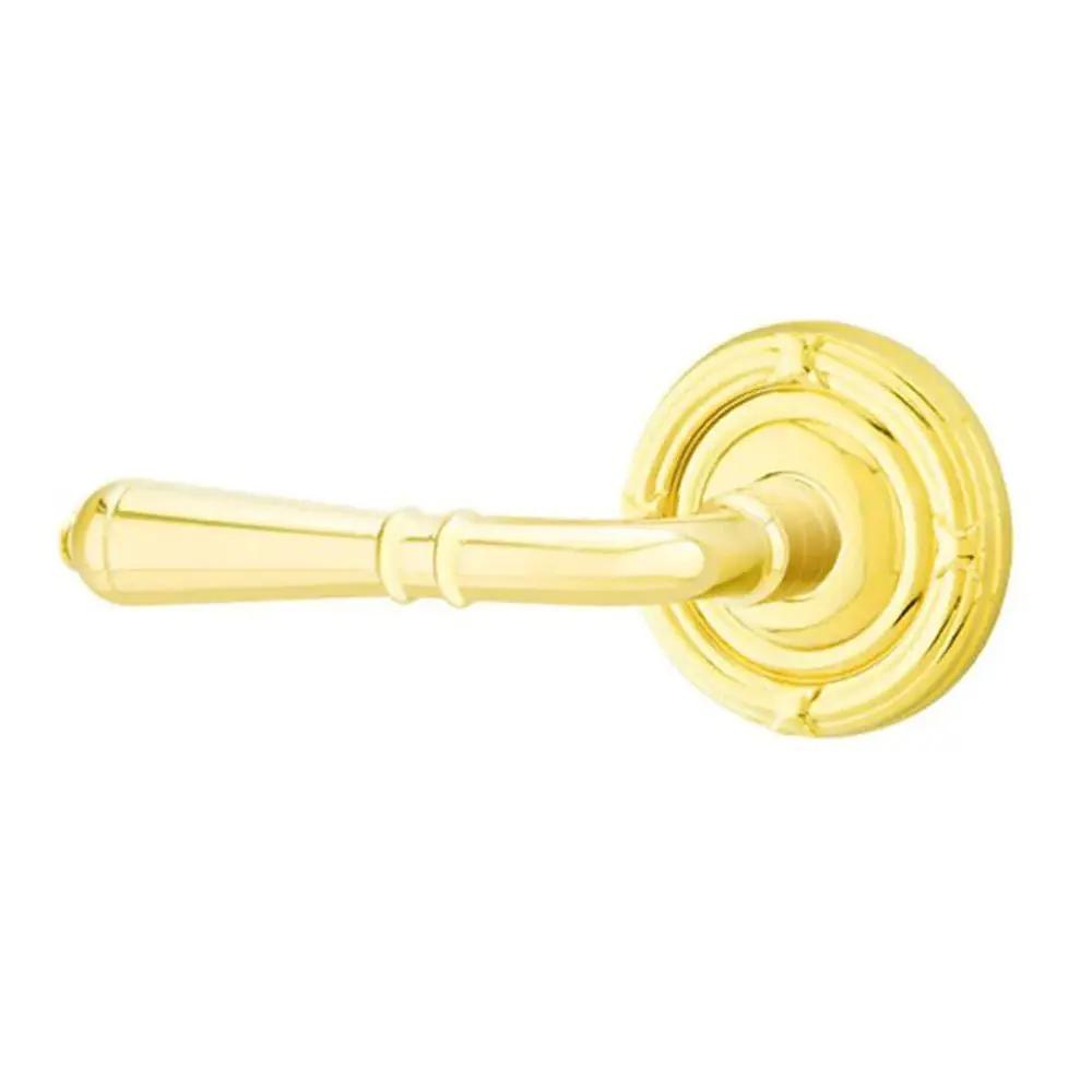 Emtek Turino Door Lever with Ribbon and Reed Rose by Emtek