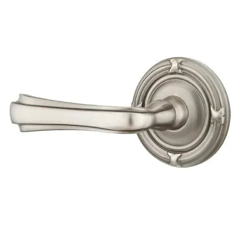 Emtek Wembley Lever with Ribbon and Reed Rose by Emtek