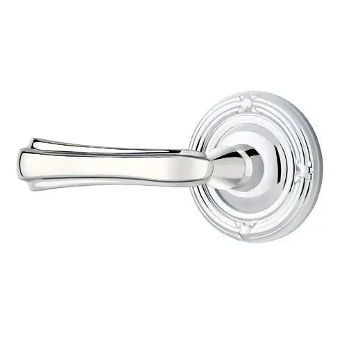 Emtek Wembley Lever with Ribbon and Reed Rose by Emtek