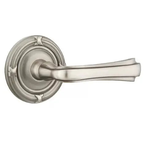 Emtek Wembley Lever with Ribbon and Reed Rose by Emtek