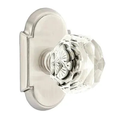 Emtek Diamond Door Knob with #8 Rose by Emtek