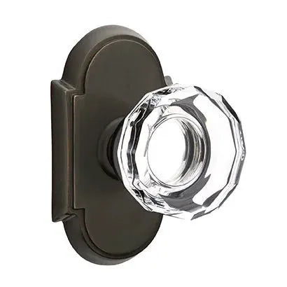 Emtek Lowell Door Knob with #8 Rose by Emtek