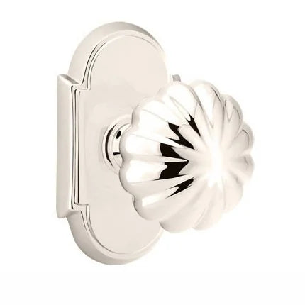 Emtek Melon Door Knob with #8 Rose by Emtek
