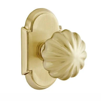 Emtek Melon Door Knob with #8 Rose by Emtek