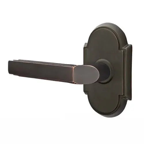 Emtek Milano Door Lever with #8 Rose by Emtek
