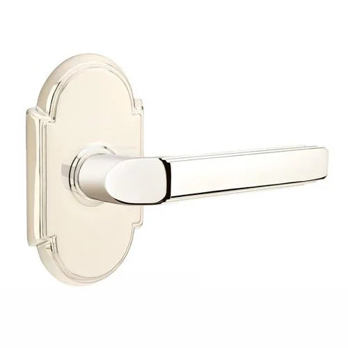 Emtek Milano Door Lever with #8 Rose by Emtek