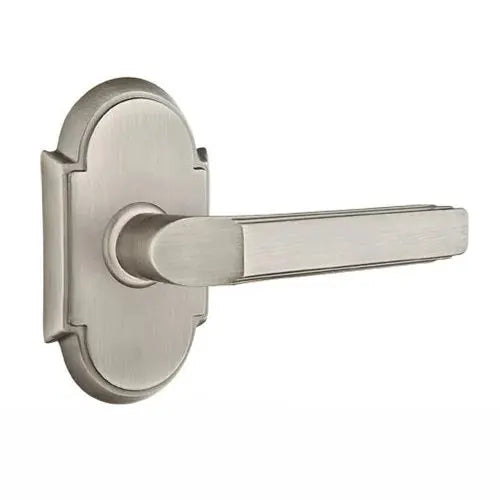 Emtek Milano Door Lever with #8 Rose by Emtek