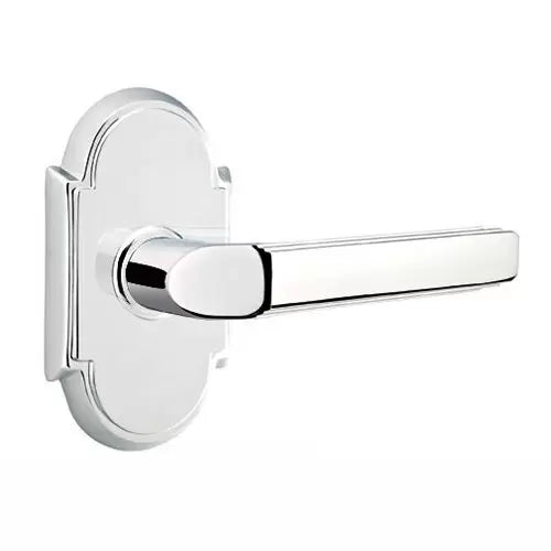 Emtek Milano Door Lever with #8 Rose by Emtek