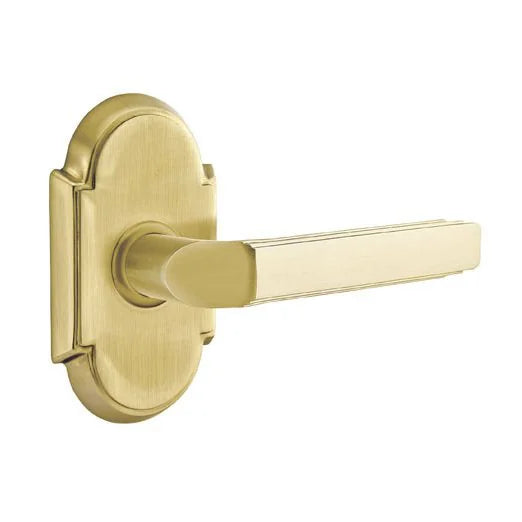 Emtek Milano Door Lever with #8 Rose by Emtek