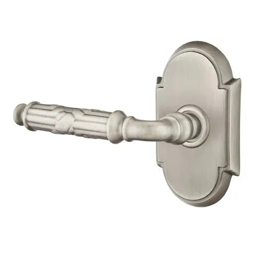 Emtek Ribbon and Reed Lever with #8 Rose by Emtek