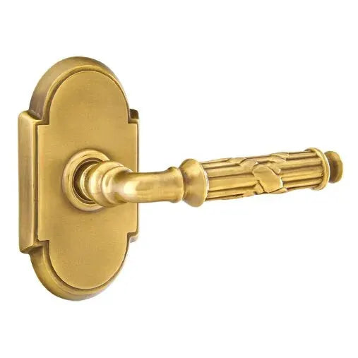Emtek Ribbon and Reed Lever with #8 Rose by Emtek