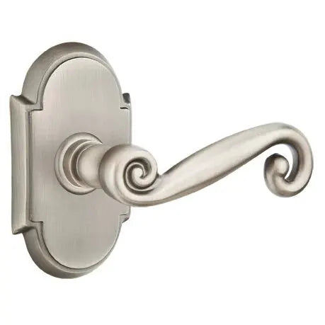 Emtek Rustic Door Lever with #8 Rose by Emtek