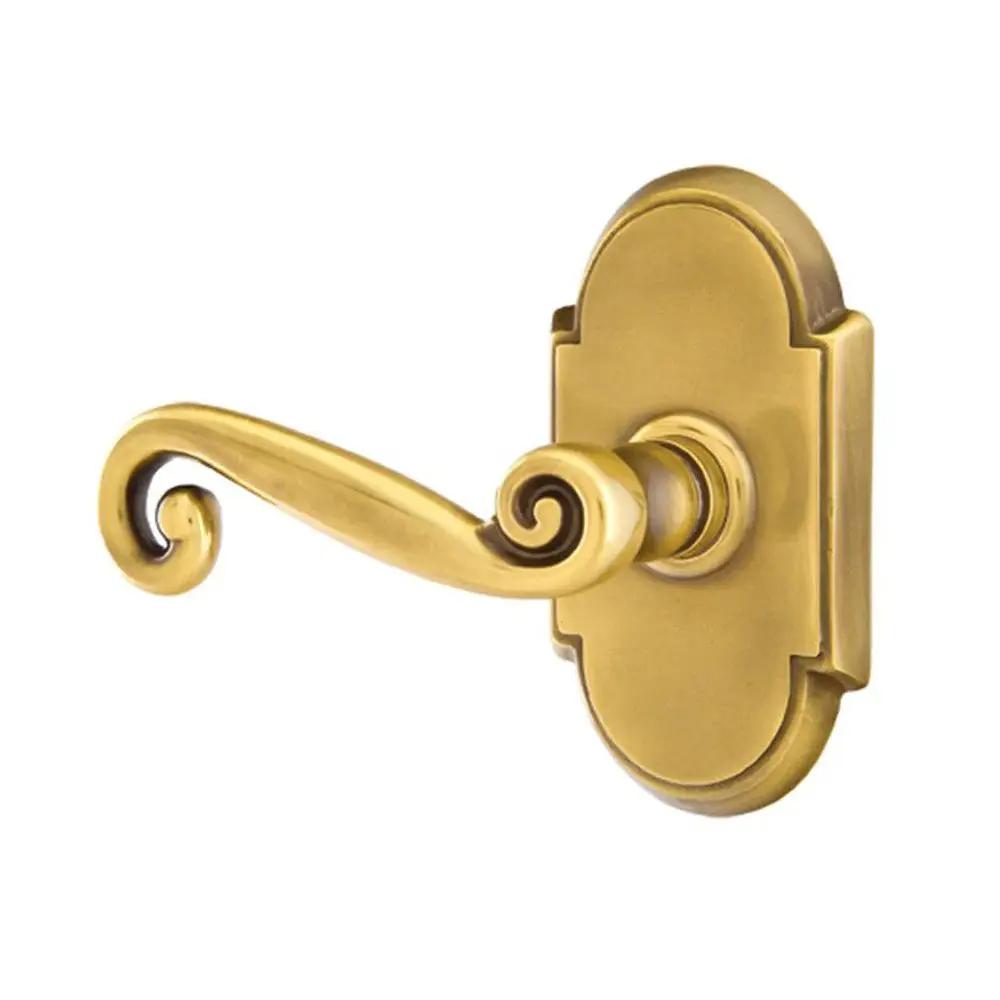 Emtek Rustic Door Lever with #8 Rose by Emtek