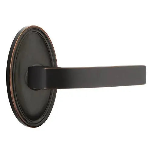 Emtek Breslin Lever with Oval Rose by Emtek