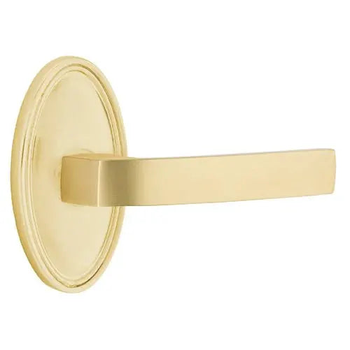 Emtek Breslin Lever with Oval Rose by Emtek
