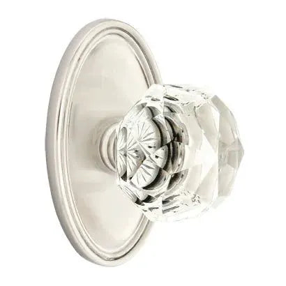 Emtek Diamond Door Knob with Oval Rose by Emtek