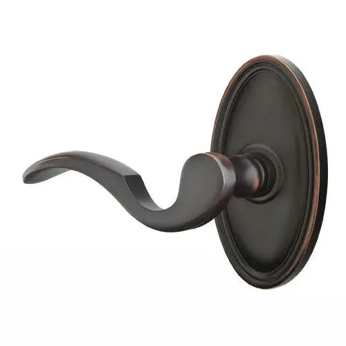 Emtek Cortina Door Lever with Oval Rose by Emtek