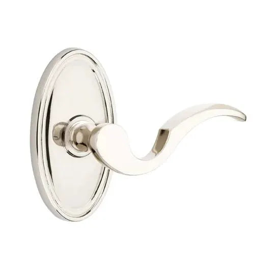 Emtek Cortina Door Lever with Oval Rose by Emtek