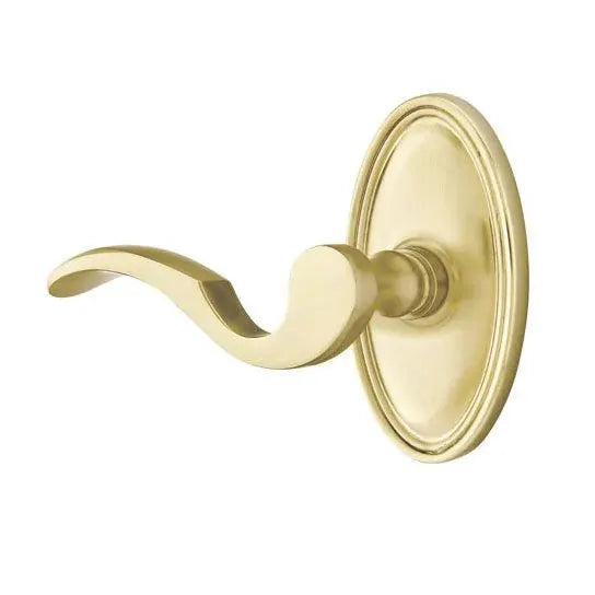 Emtek Cortina Door Lever with Oval Rose by Emtek
