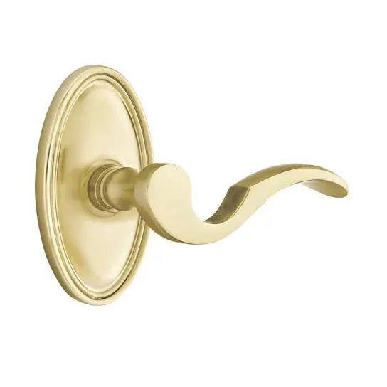 Emtek Cortina Door Lever with Oval Rose by Emtek
