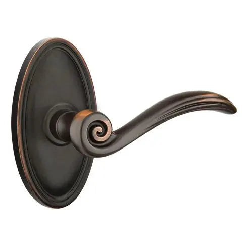 Emtek Elan Lever with Oval Rose by Emtek