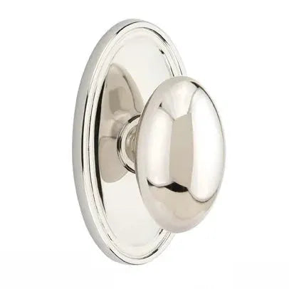 Emtek Egg Door Knob with Oval Rose by Emtek