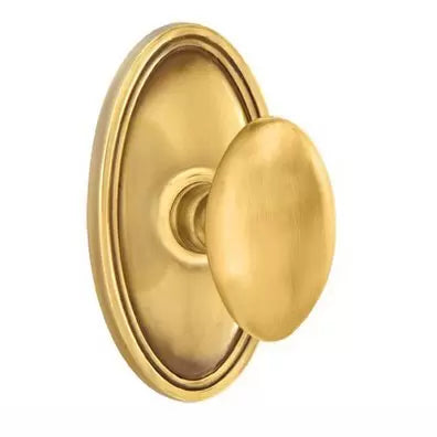 Emtek Egg Door Knob with Oval Rose by Emtek
