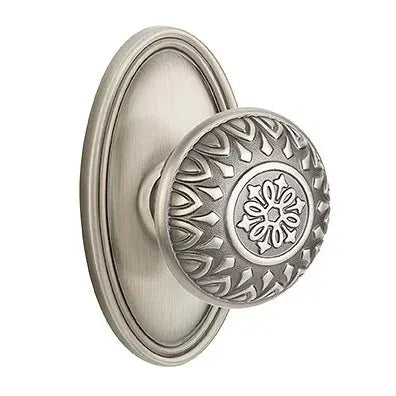 Emtek Lancaster Knob with Oval Rose by Emtek