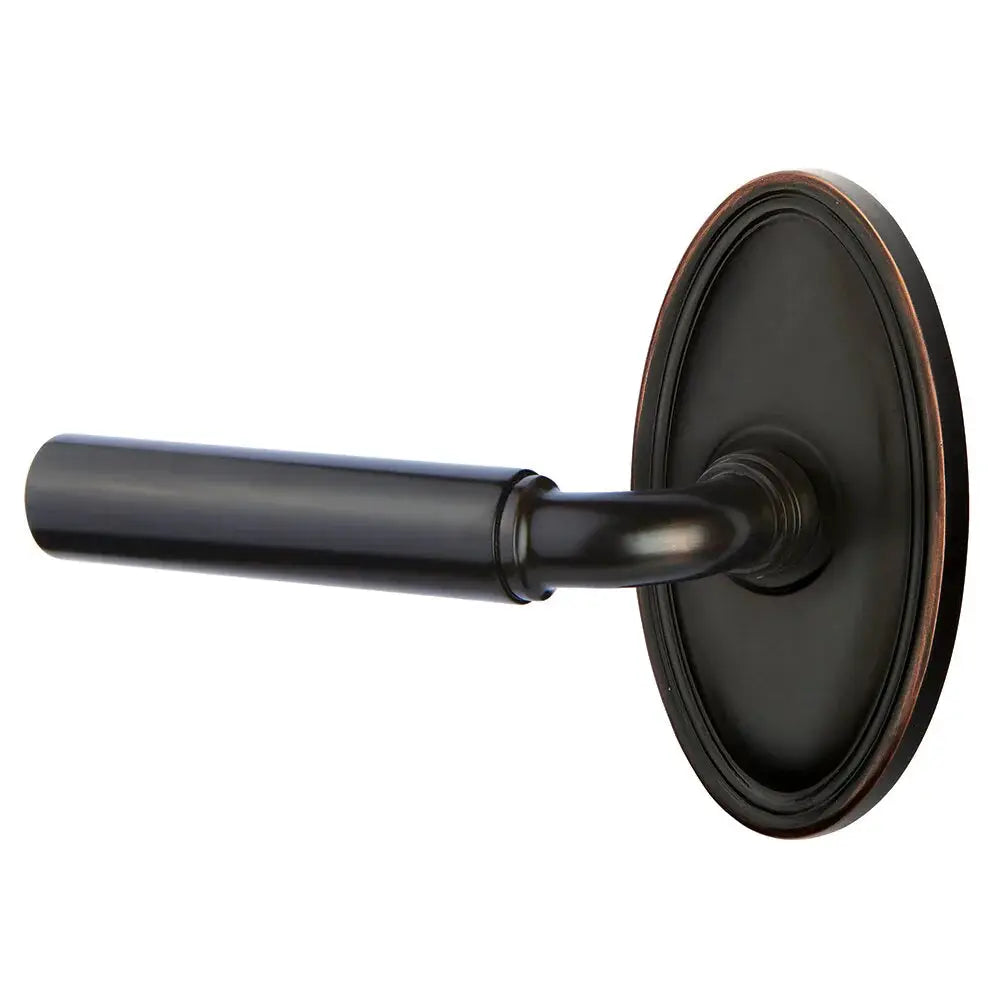 Emtek Manning Door Lever with Oval Rose by Emtek