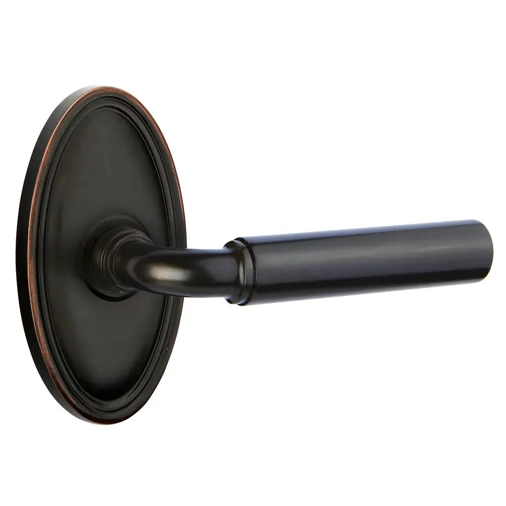 Emtek Manning Door Lever with Oval Rose by Emtek