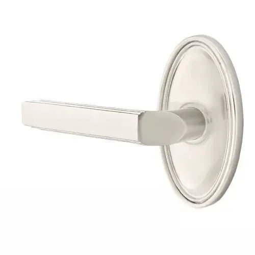 Emtek Milano Door Lever with Oval Rose by Emtek