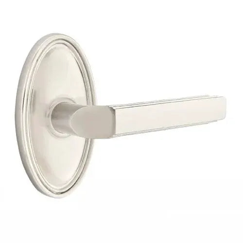 Emtek Milano Door Lever with Oval Rose by Emtek