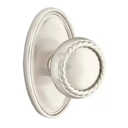 Emtek Rope Knob with Oval Rose by Emtek