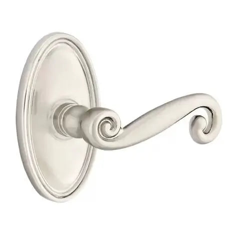Emtek Rustic Door Lever with Oval Rose by Emtek