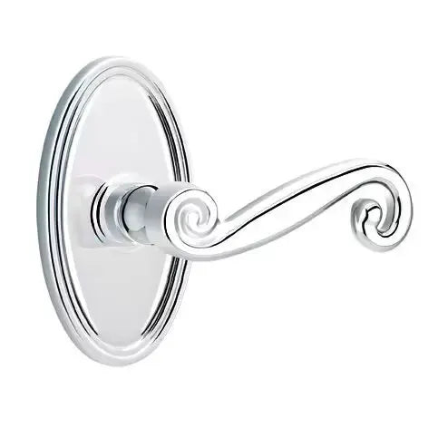 Emtek Rustic Door Lever with Oval Rose by Emtek