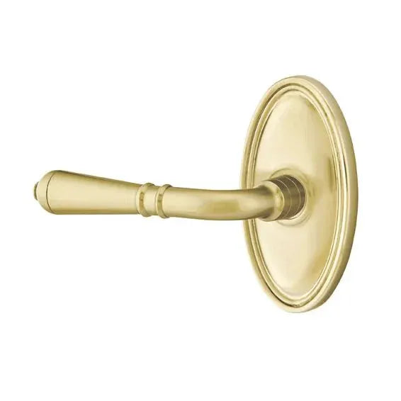 Emtek Turino Door Lever with Oval Rose by Emtek