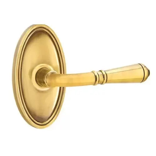 Emtek Turino Door Lever with Oval Rose by Emtek