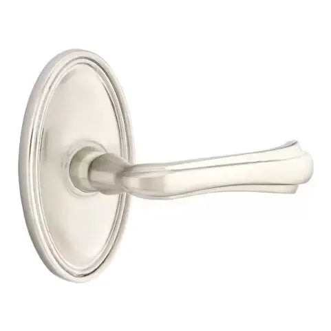 Emtek Wembley Lever with Oval Rose by Emtek