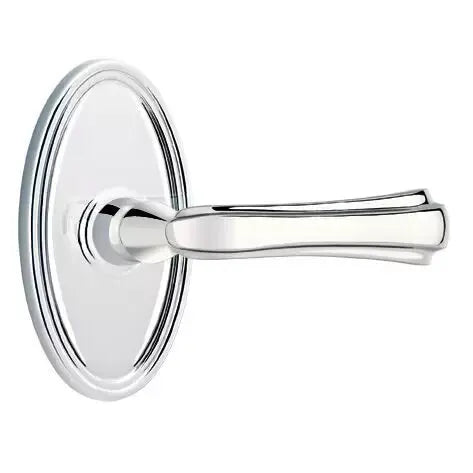 Emtek Wembley Lever with Oval Rose by Emtek