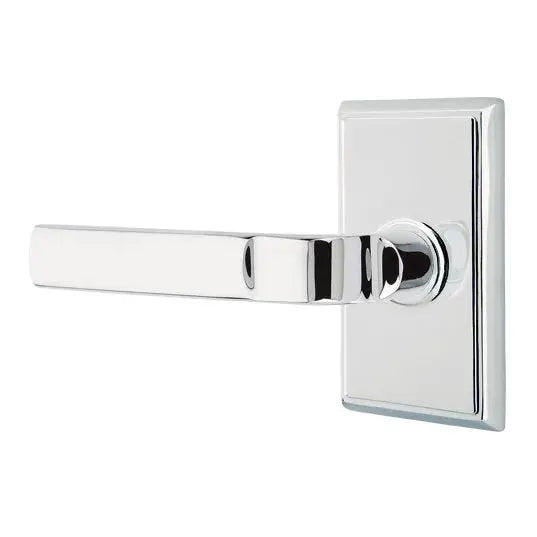 Emtek Aston Lever with Rectangular Rose by Emtek